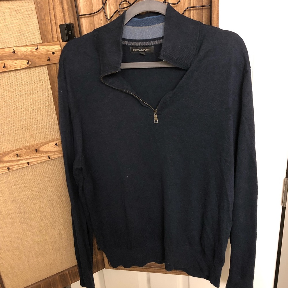 Banana Republic Quarter Zip Sweater